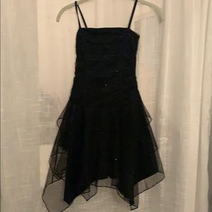 Little girls black cocktail dress